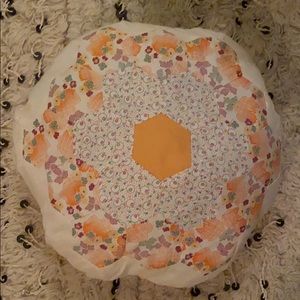 Vintage Flower Quilt Pillow